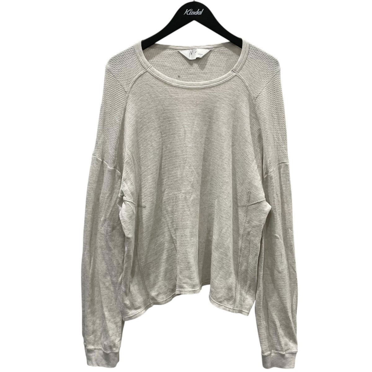 26SS ハニカム長袖カットソー WAFFLE CREW NECK LS ワッフル クルーネック ロングスリーブ ANC-CT159