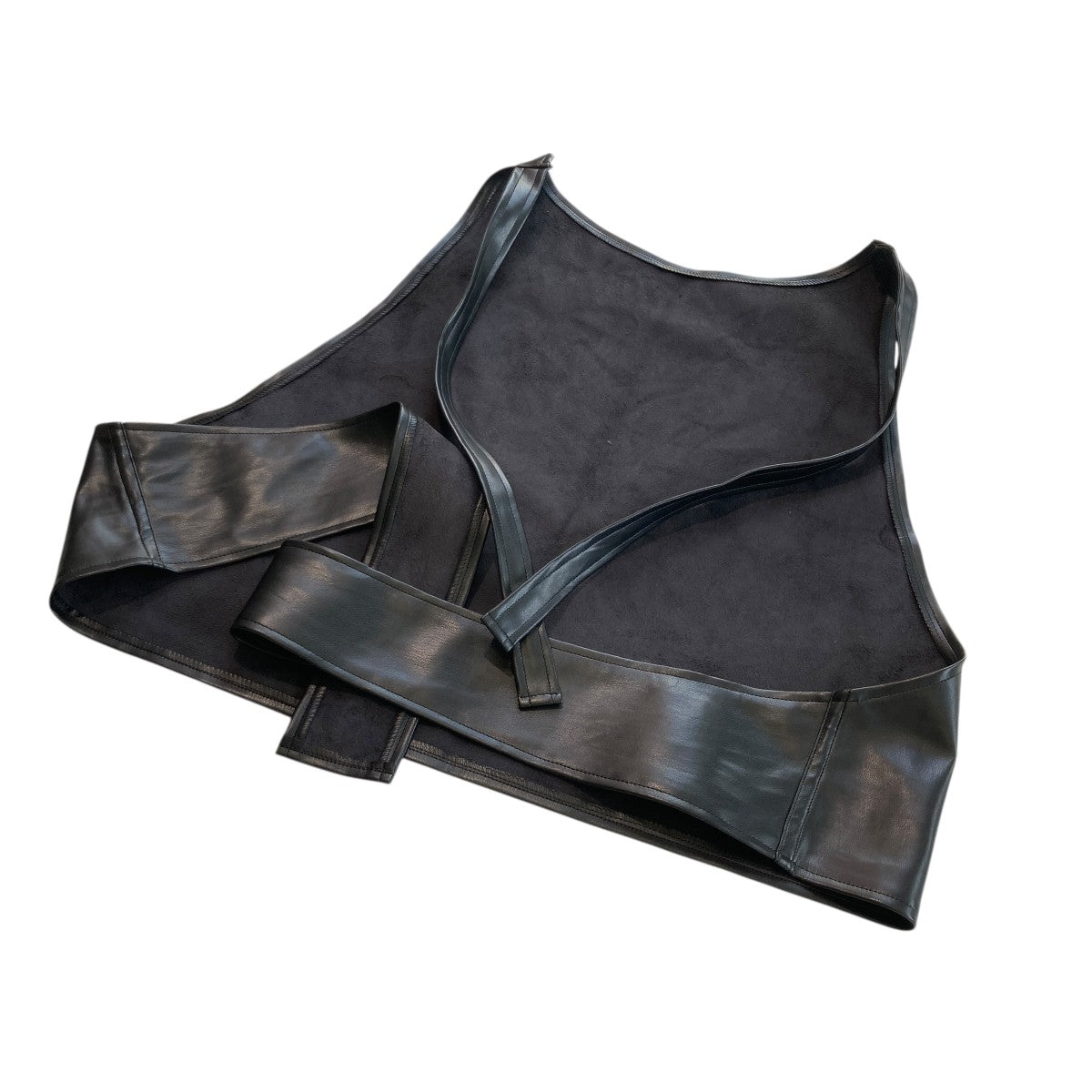 HEAD APRON FAUX LEATHERヘッドウェア