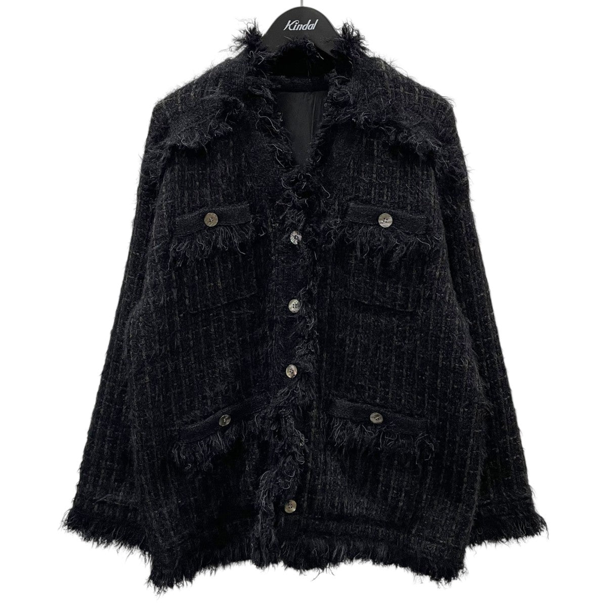 25AW ツイードフリンジニットカーディガン 25AW TWEED FRINGE KNIT CARDIGAN 0125201610760