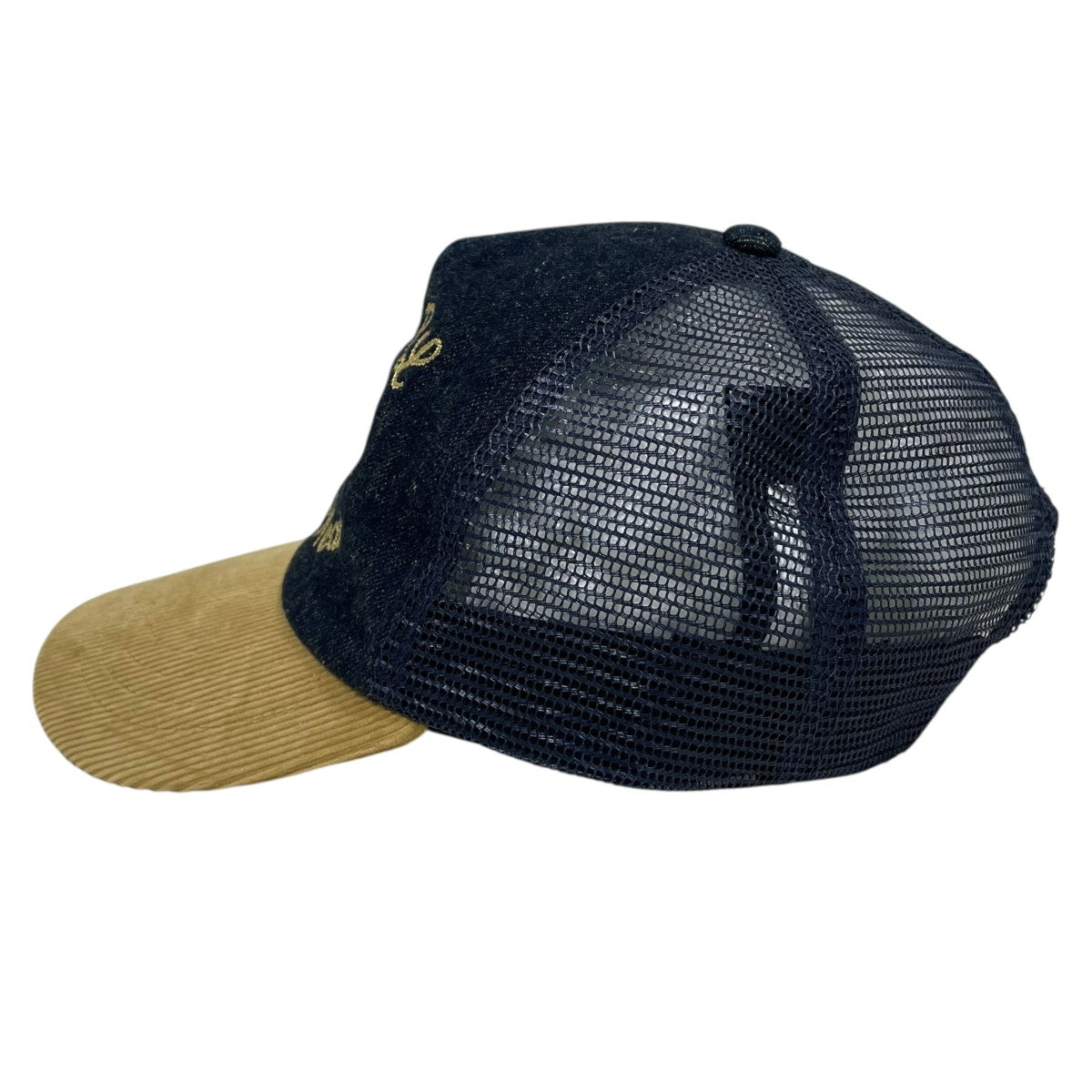 メッシュキャップ Embroidered Denim Trucker Cap エンブロイダリー デニムトラッカーキャップ