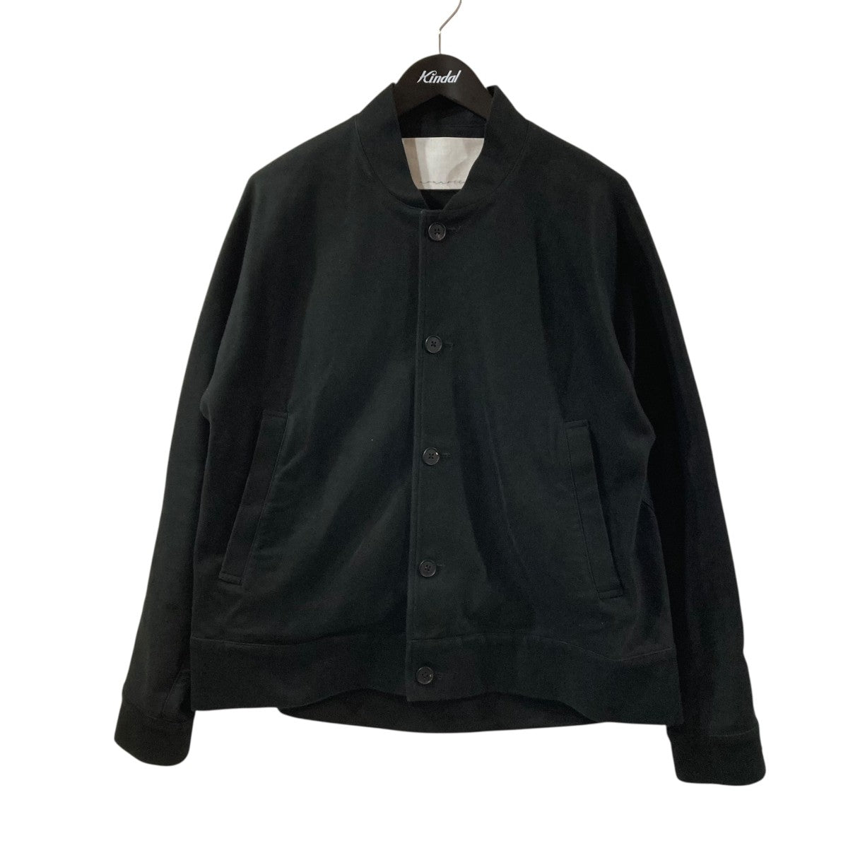 NONNOTTE(ノノット) High-Count Moleskin Draping Bias Sleeve Blouson
