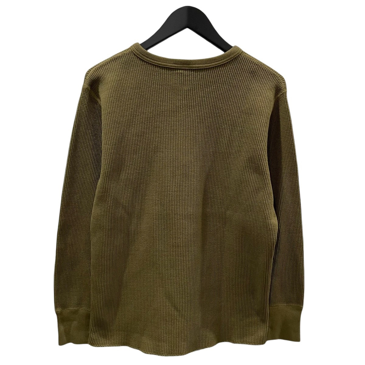 ヘンリーネックカットソー ヘビーサーマルヘンリー長袖Tシャツ