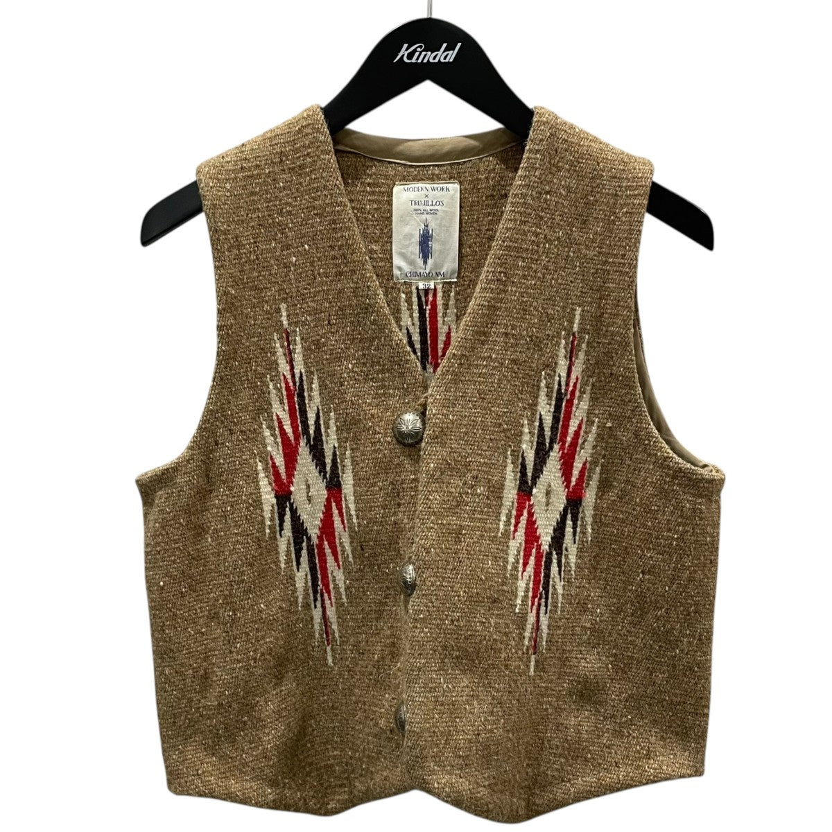 TRUJILLO'S×MODERN WORK チマヨベスト Chimayo Vest ベージュ