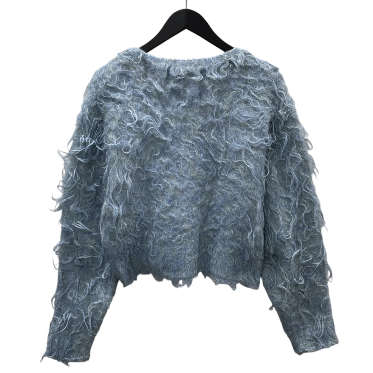 24AW ミックスシャギー クルーネックカーディガン 61-15-1245-120