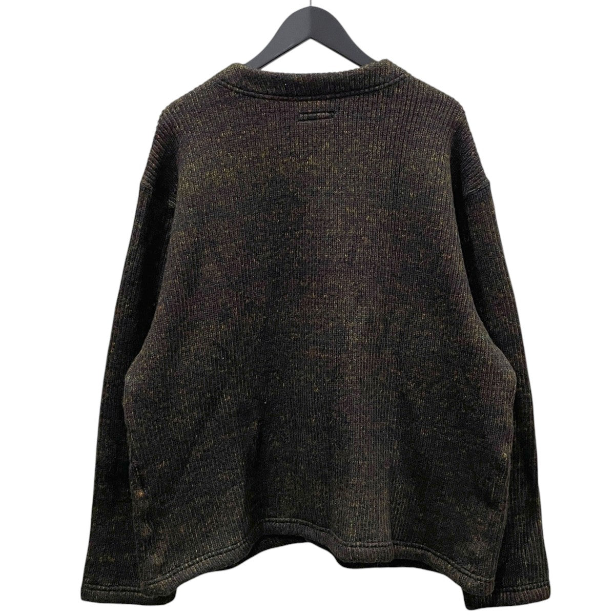 25AW ニットカーディガン - ウール ポリ ネップ セーターニット Knit Cardigan - Wool Poly Nep Sweater Knit RV063
