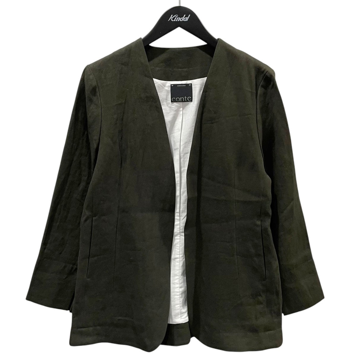 25SS ペーパー ノーカラージャケット 8522-299-0017
