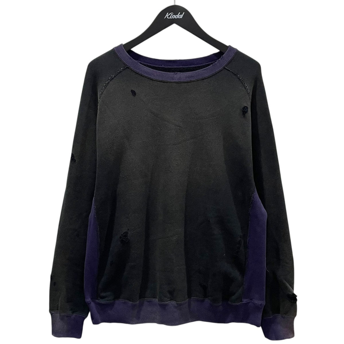 24AW 2トーン加工スウェットトレーナー 2-Tone Crew Neck Sweat Shirt - Cotton French Terry PU292