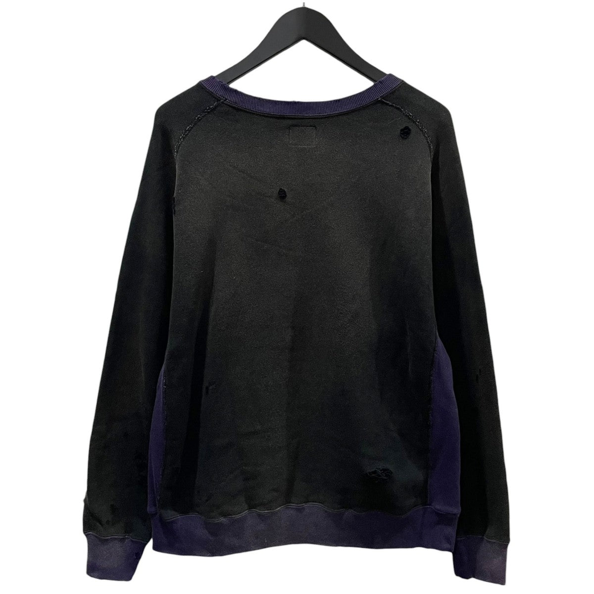 24AW 2トーン加工スウェットトレーナー 2-Tone Crew Neck Sweat Shirt - Cotton French Terry PU292