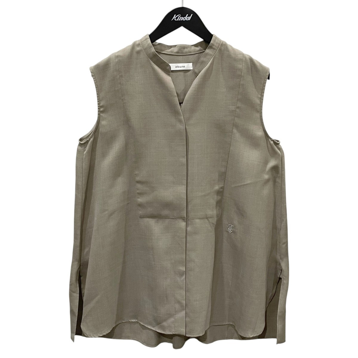 EBURE(エブール) 23SS ドライビエラ キーネックノースリーブブラウス