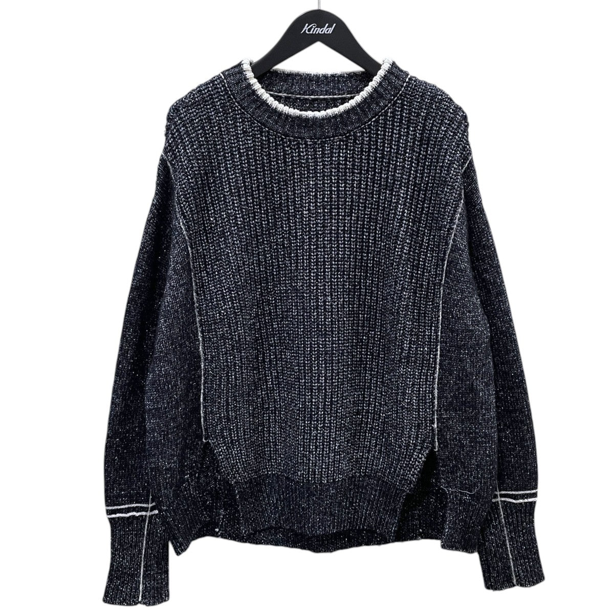 23AW 裾スリットニットセーター Linking Slash Knit Top リンキングスラッシュニットトップ 21232365702