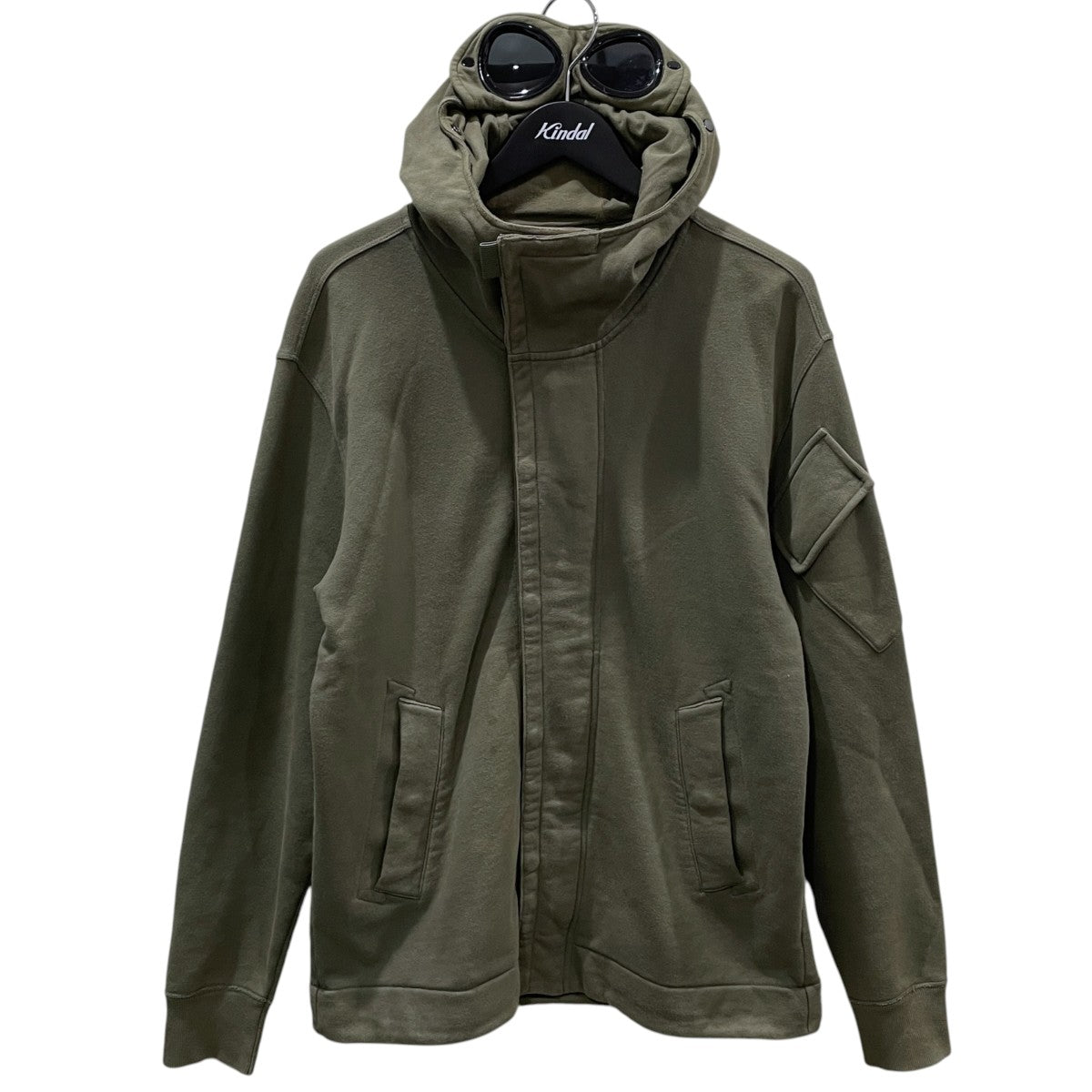 22AW ジップアップパーカー Goggle Full Zip Sweatshirt ゴーグルフード フルジップ スウェットシャツ 13CMSS055A 005086W
