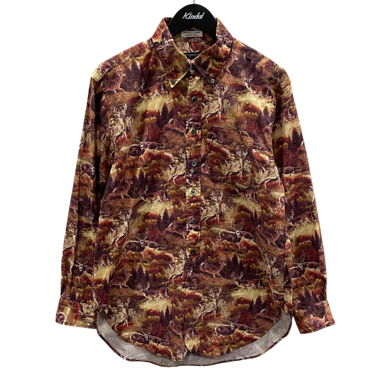 23AW 長袖シャツ 19 Century BD Shirt - Cotton Deer Print19 センチュリーボタンダウンシャツ - コットンディアプリント