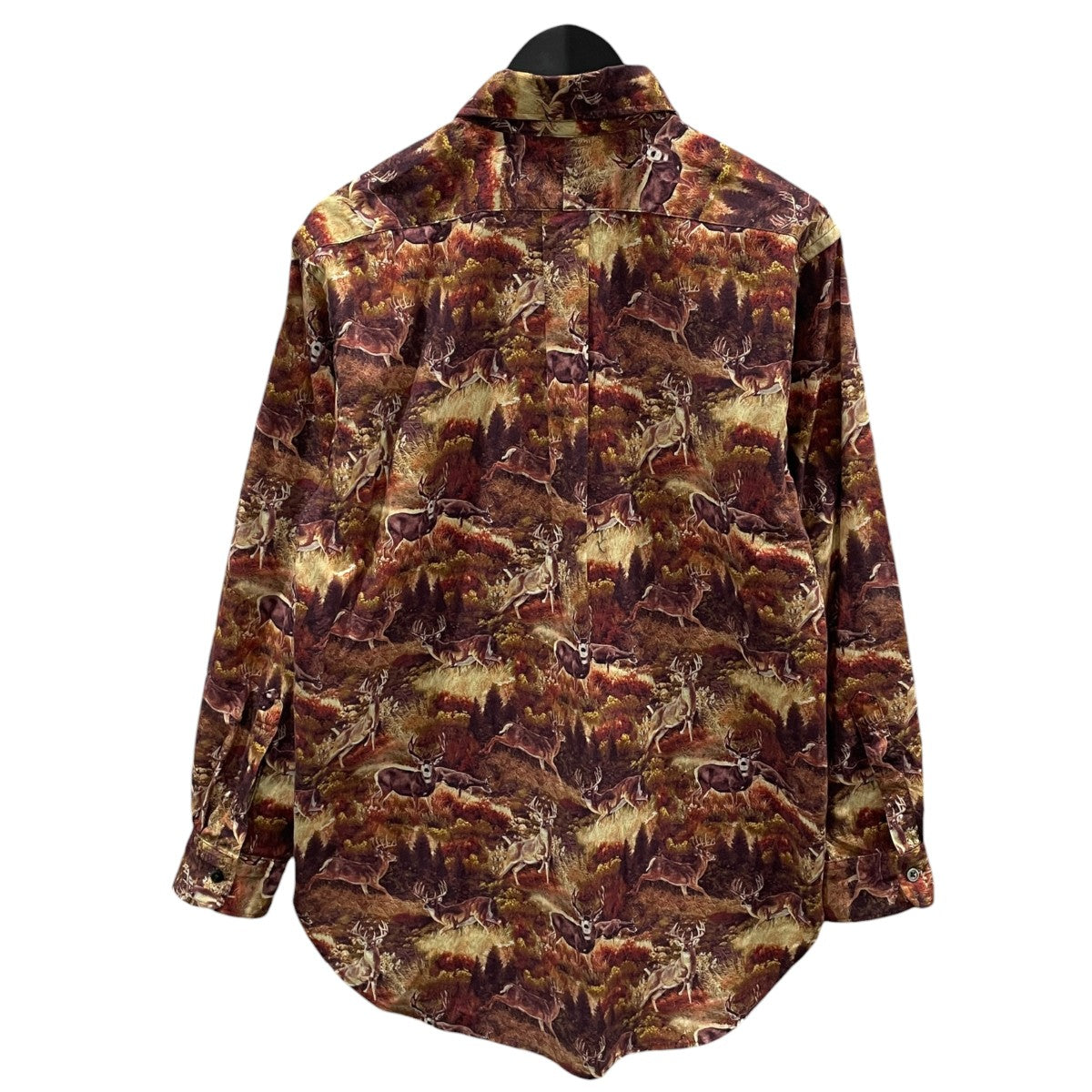 23AW 長袖シャツ 19 Century BD Shirt - Cotton Deer Print19 センチュリーボタンダウンシャツ - コットンディアプリント