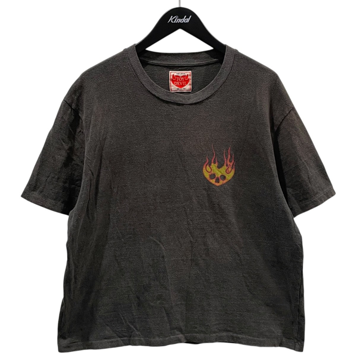 25SS 加工プリントTシャツ TEE - FIRE DEVIL SKULL TD25SSCEMT2