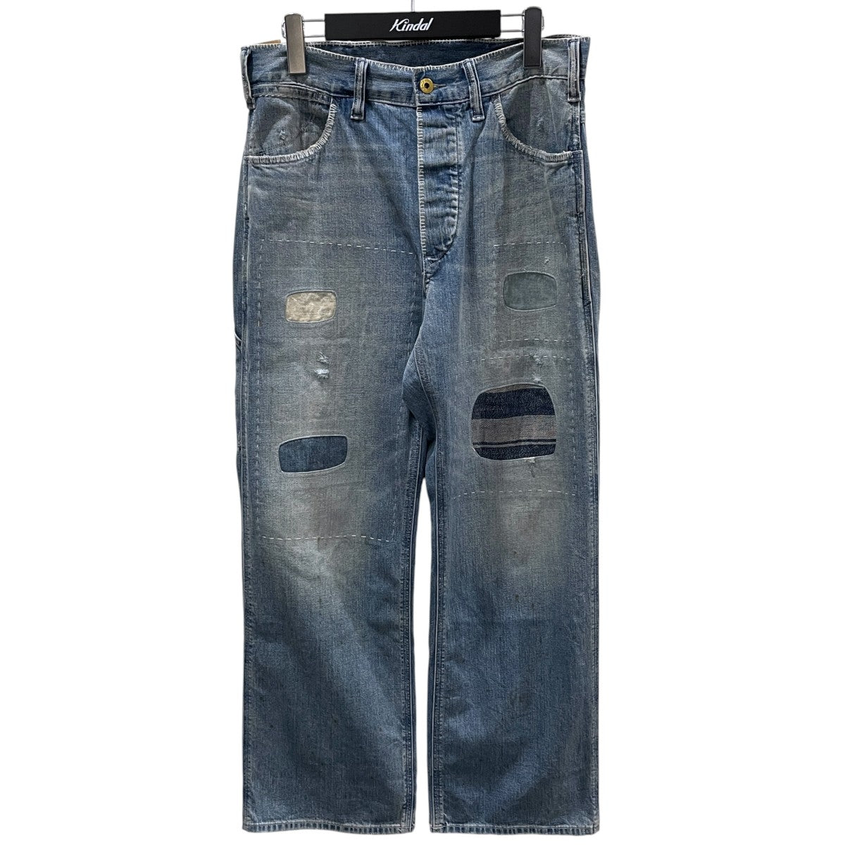 RRL(ダブルアールエル) 26SS 加工デニムパンツ Patchwork Cotton Jeans