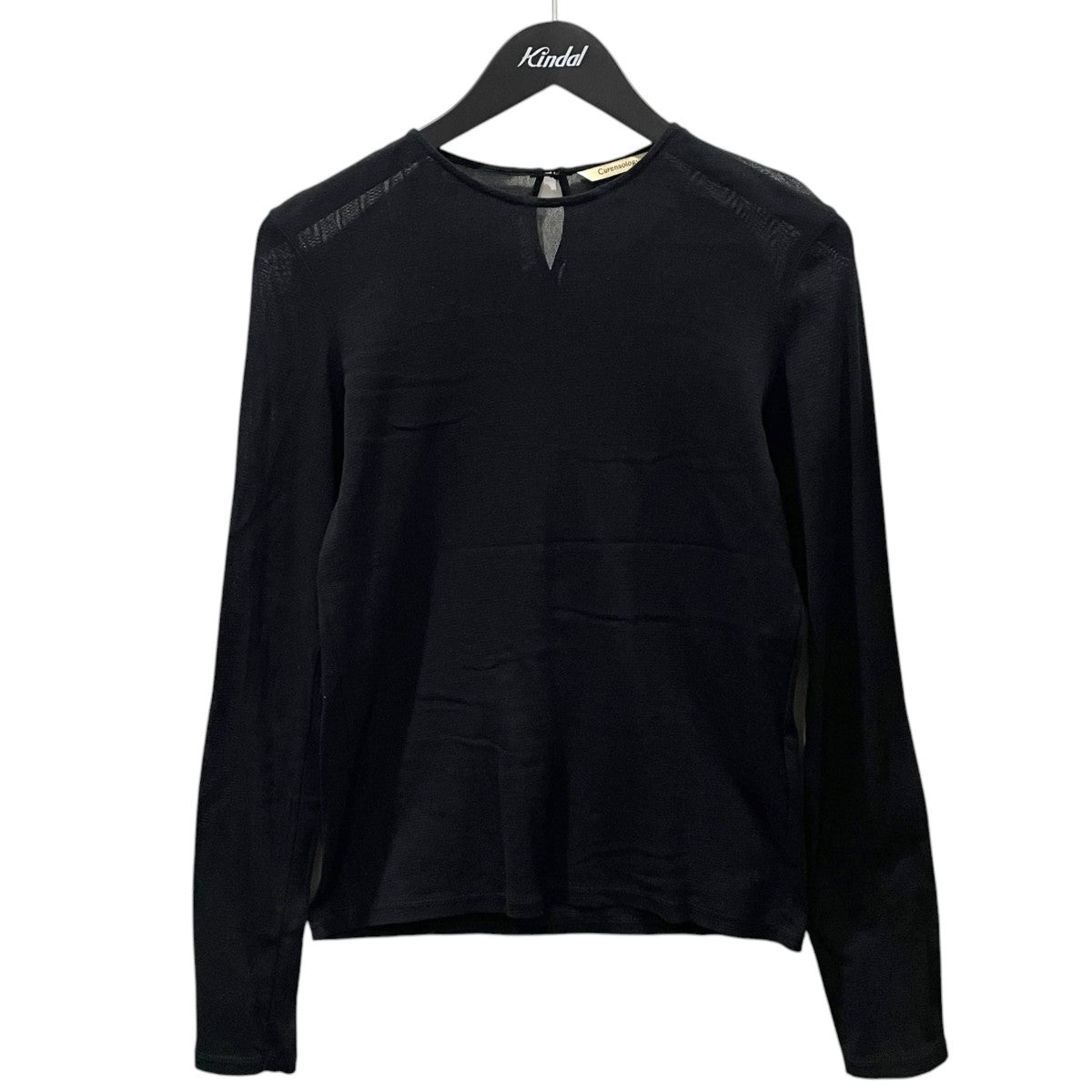 Curensology 23SS シアーカットソー Cotton Tulle Blouse コットンチュールブラウス CL306015ER 古着・中古-1枚目のアイテム画像
