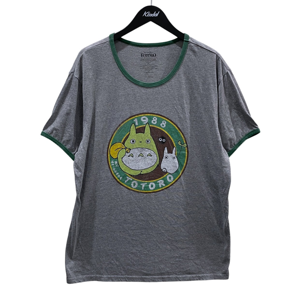 となりのトトロ プリント リンガーTシャツ スタジオジブリ Studio Ghibli My Neighbor Totoro 1988 Ringer T-Shirt