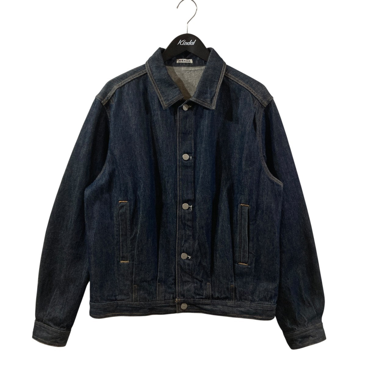 WASHED HARD TWIST DENIM BLOUZONデニムジャケットA21AB03DM