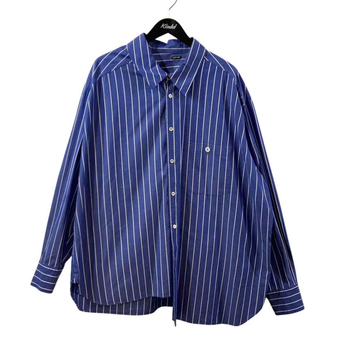 LES SIX POJAMA SLIP SHIRTストライプストライプシャツtolv-9-sh-pajama