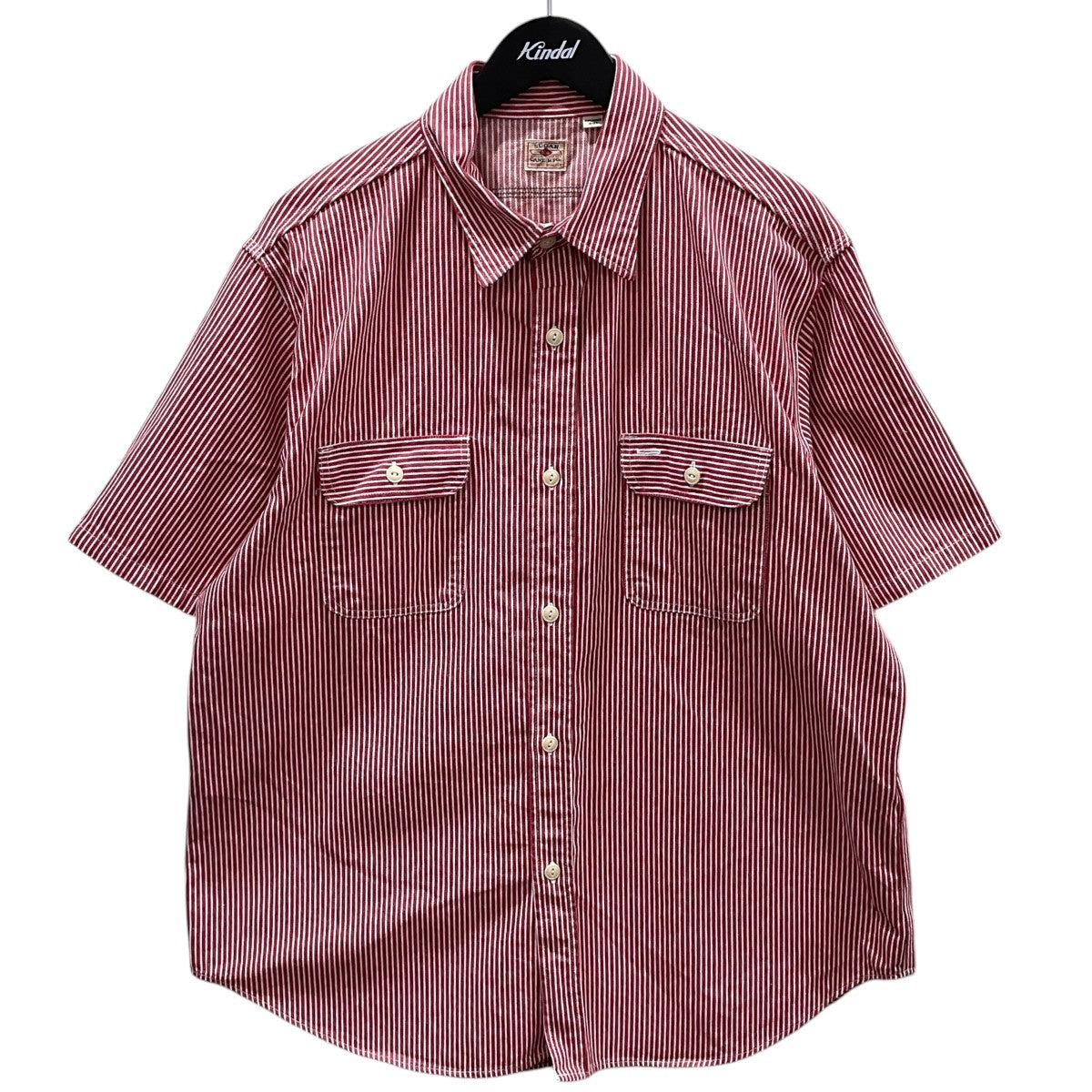 ヒッコリーストライプ ショートスリーブ ワークシャツ HICKORY STRIPE S/S WORK SHIRT SC37944
