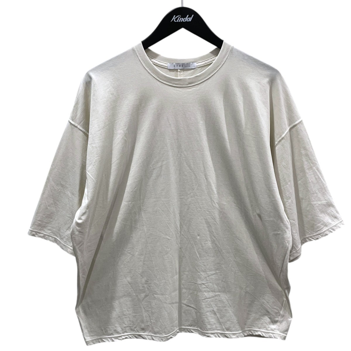 ETRE TOKYO(エトレトウキョウ) 26SS コットン天竺Tシャツ オーバー