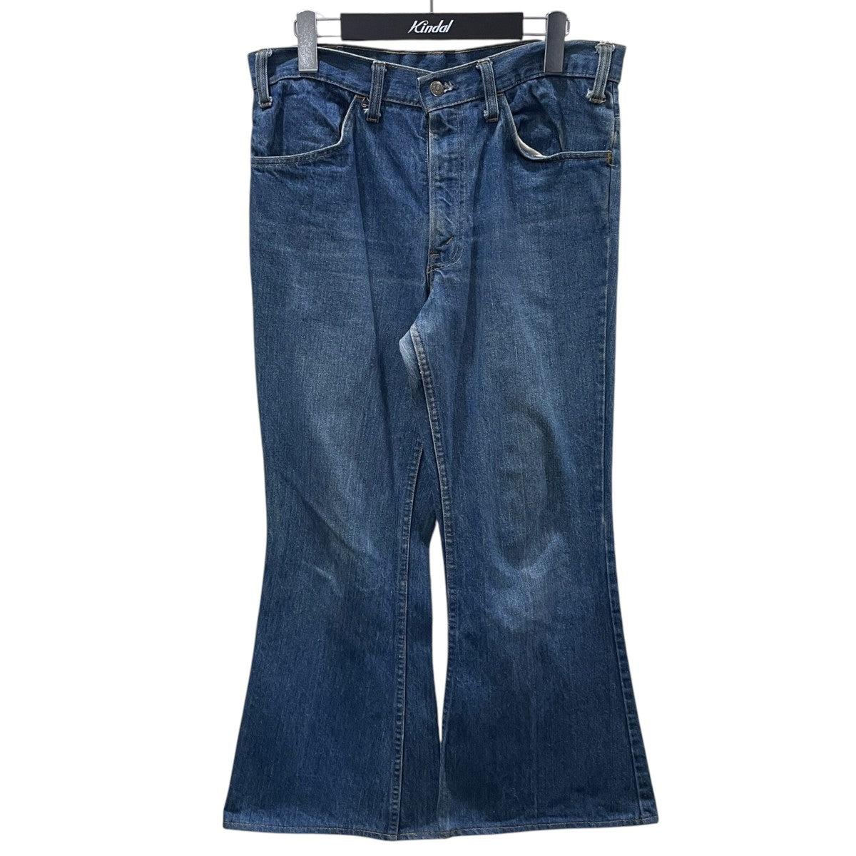 70s ベルボトムデニムパンツ ボタン裏8 オレンジタブ スモールe 42TALON 684-0217