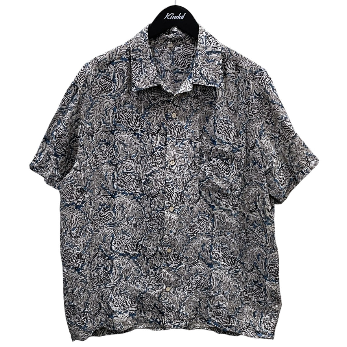 23SS オープンカラー半袖シャツ Kalamkari shirt カラムカリ シャツ 23ss-b-02