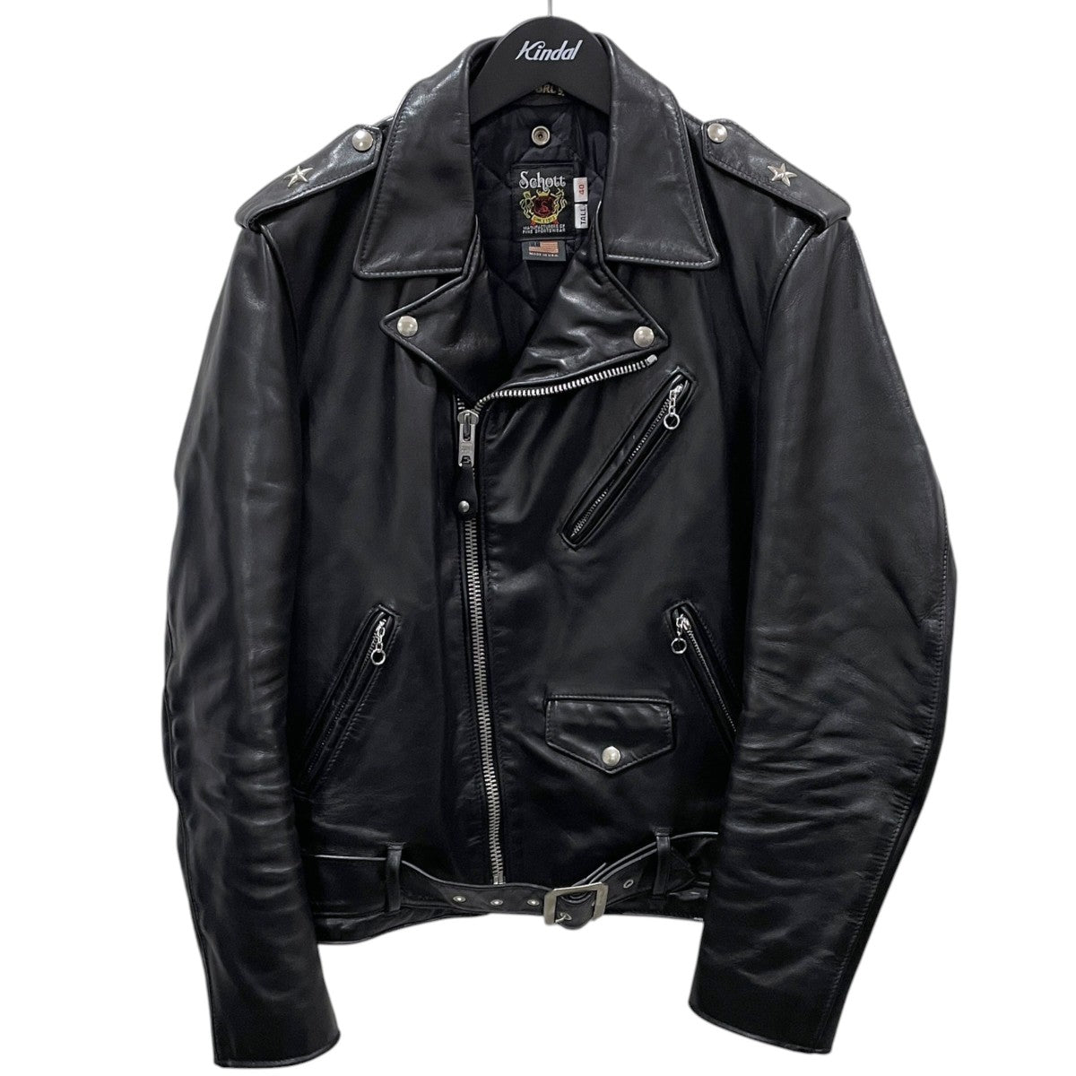 ダブルライダースジャケット 613UHT HORSEHIDE ONE STAR TALL ホースハイド ワンスタートール 7416