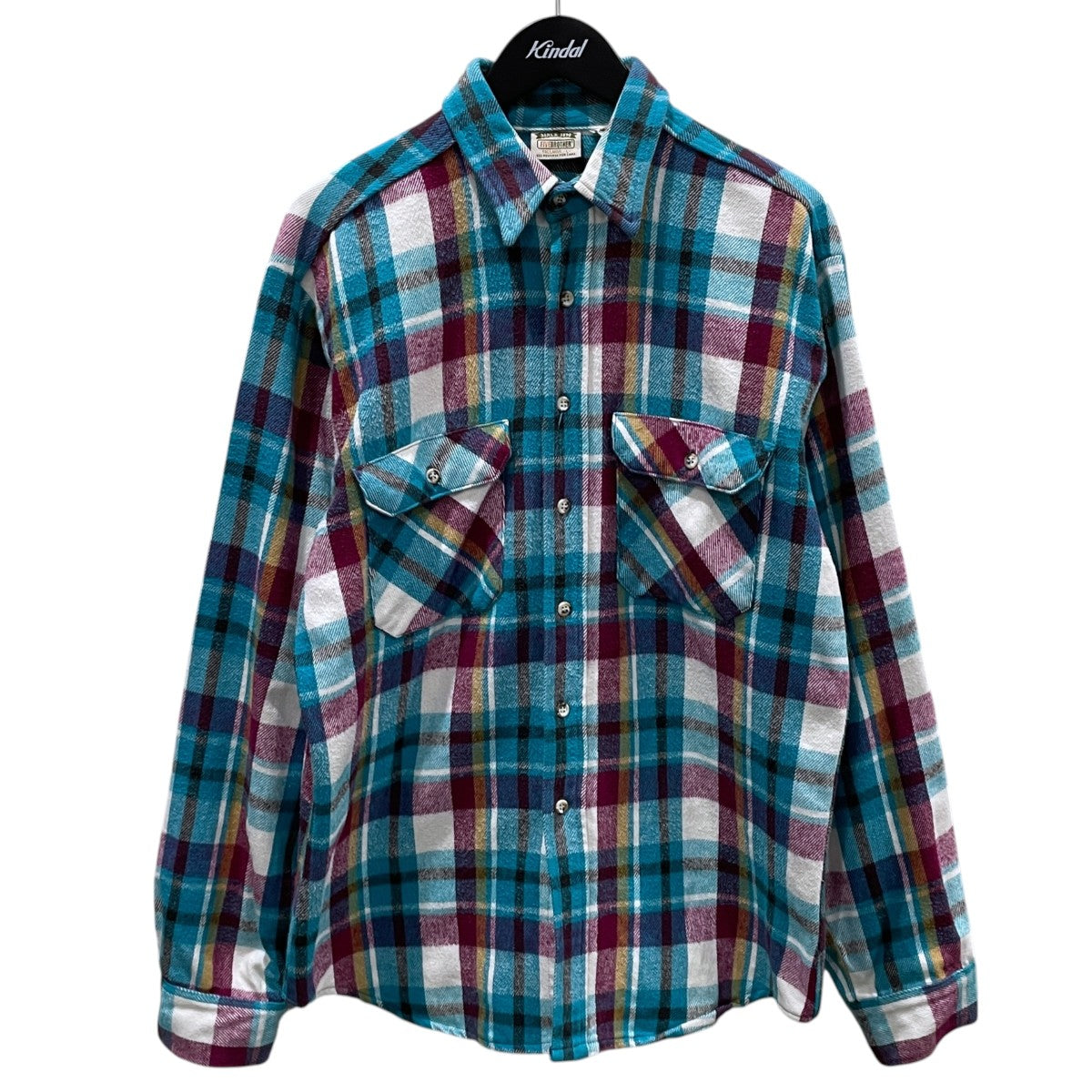 90s チェック柄フランネルシャツ MADE IN U.S.A.Heavy Flannel Plaid Shirt ヘビーフランネル プレイド シャツ 3063-PL4