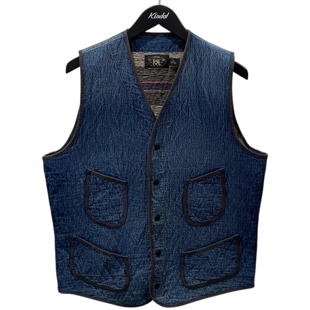 インディゴキルテッド ワークベスト Indigo Quilted Work Vest 4700398994