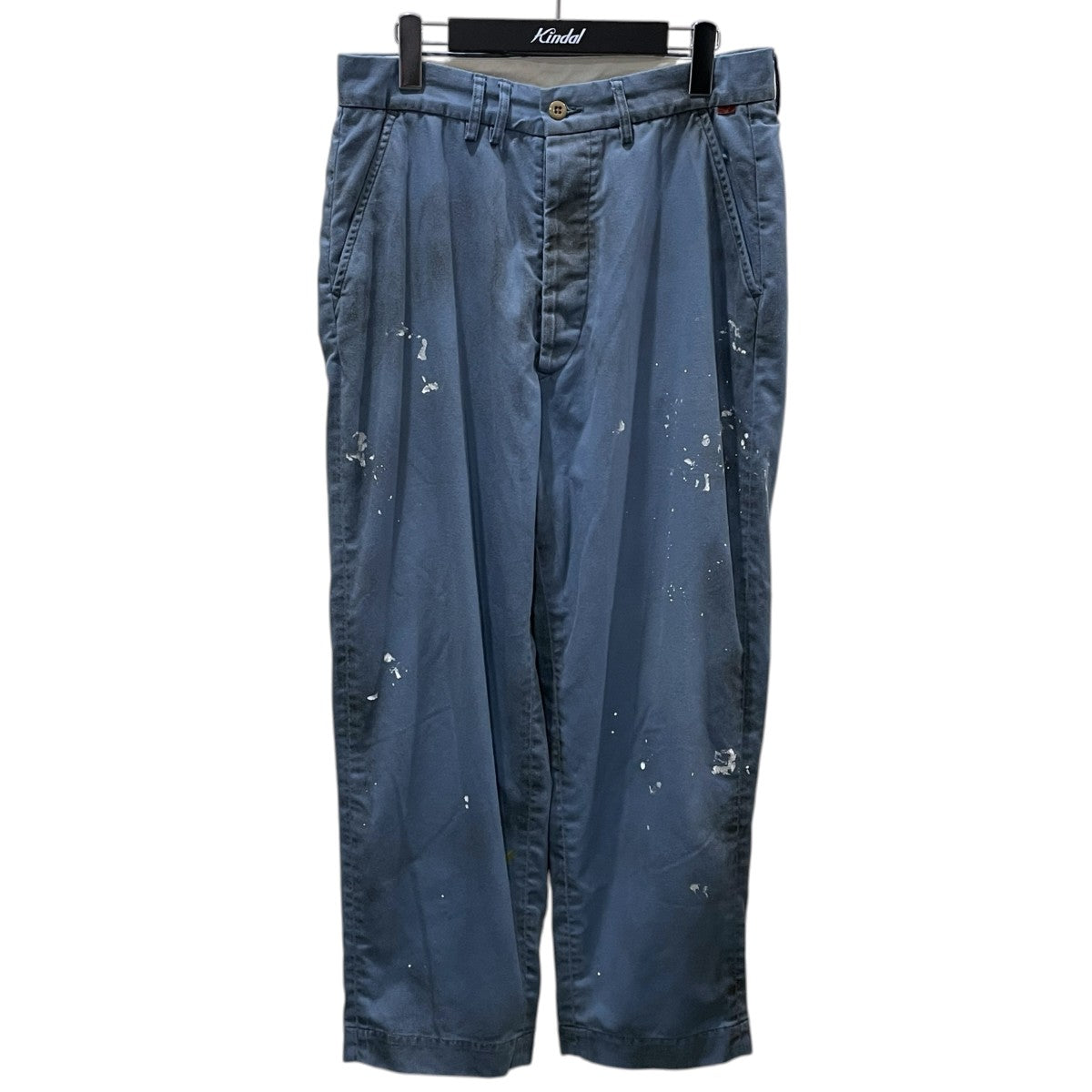 25SS 加工パンツ PAINTED NO TUCK WIDE CHINO TROUSERS ペインテッド ノータック ワイド チノトラウザーズ AN363-W
