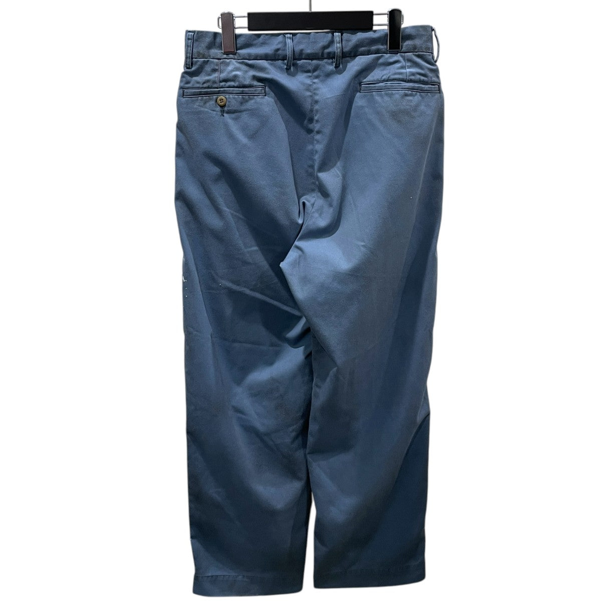25SS 加工パンツ PAINTED NO TUCK WIDE CHINO TROUSERS ペインテッド ノータック ワイド チノトラウザーズ AN363-W