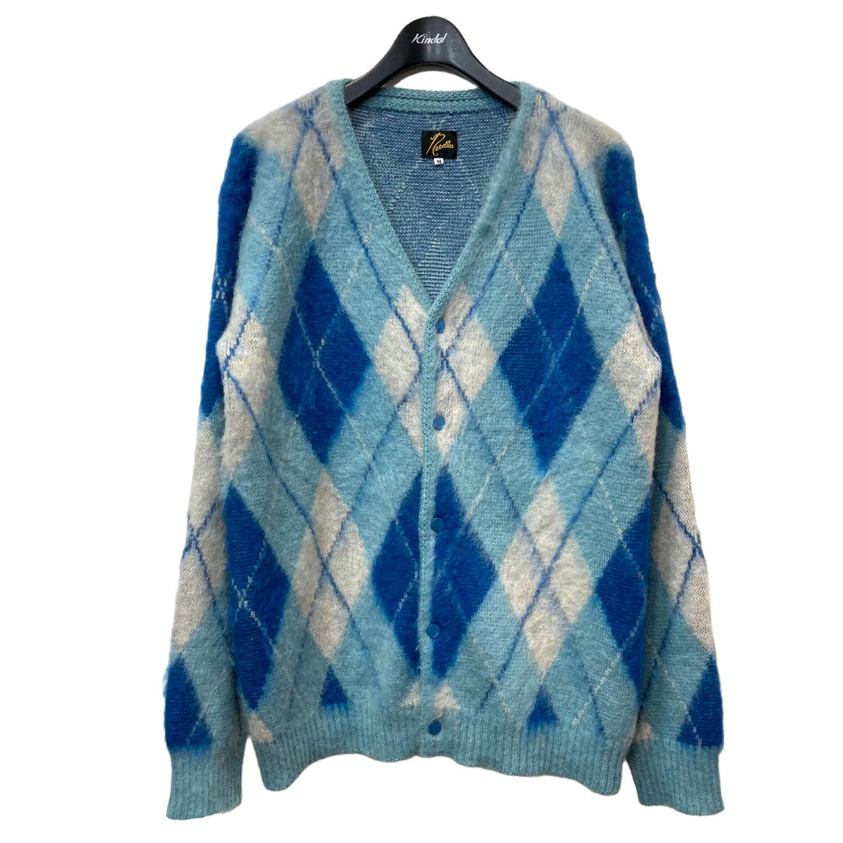 Needles(ニードルス) 22AW「Mohair Cardigan Argyle」 モヘヤカーディガン LQ271 スカイブルー サイズ  M｜【公式】カインドオルオンライン ブランド古着・中古通販【kindal】