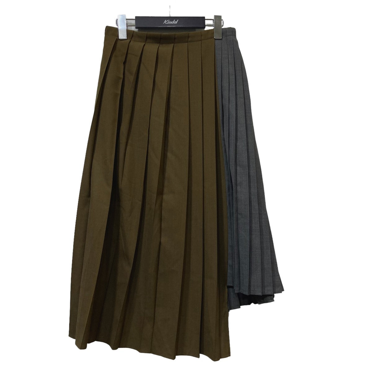 sacai(サカイ) 22AW「Suiting Skirt」切替プリーツスカート オリーブ ...