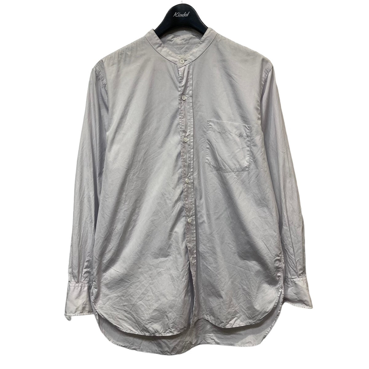 HERILL(ヘリル) 「SUVIN COTTON BAND COLLAR SHIRTS」 コットンスタンドカラーシャツ  21-050-HL-8020-1 ライトグレー サイズ M｜【公式】カインドオルオンライン ブランド古着・中古通販【kindal】