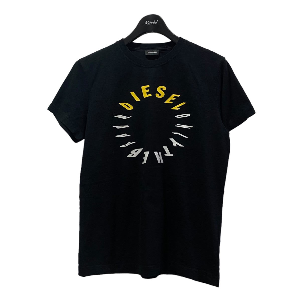 DIESEL(ディーゼル) サークルプリントTシャツ ブラック サイズ M 