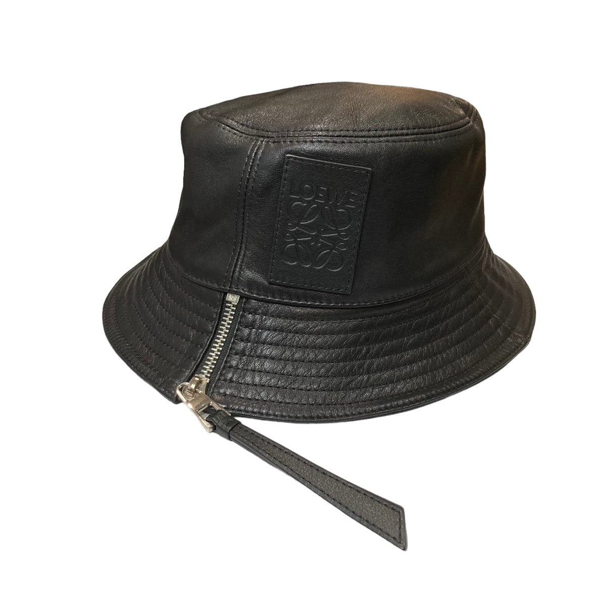 LOEWE 本革レザー バケットハット サイズ57 キャップ ロエベ 帽子 - 帽子