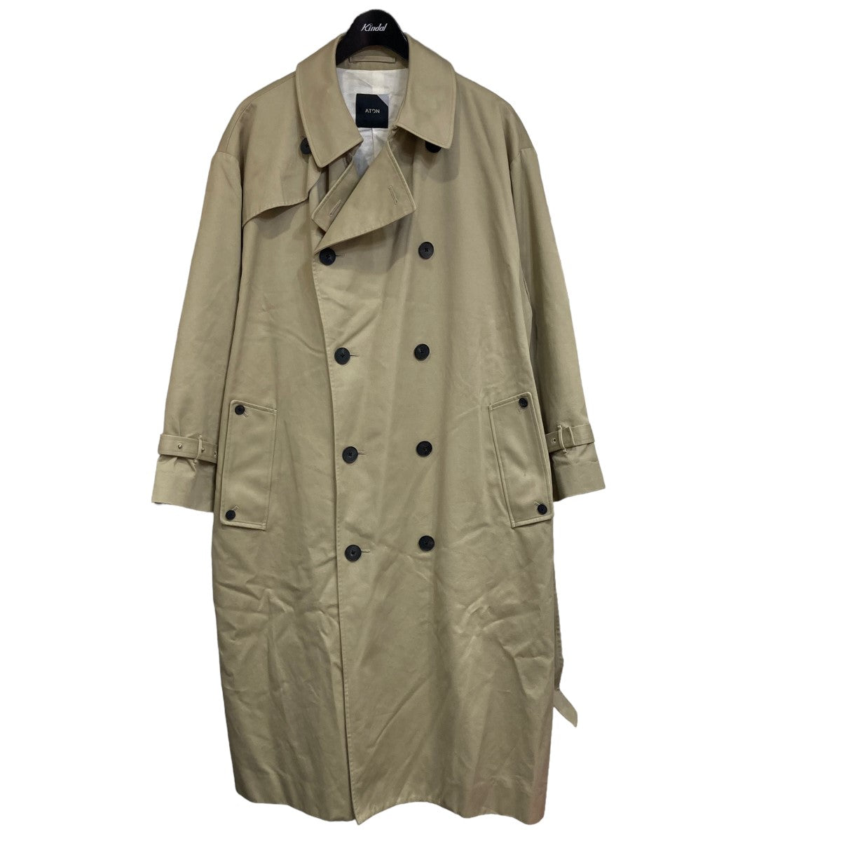 ATON(エイトン) 「WESTPOINT OVERSIZED TRENCH COAT」 トレンチコート ...