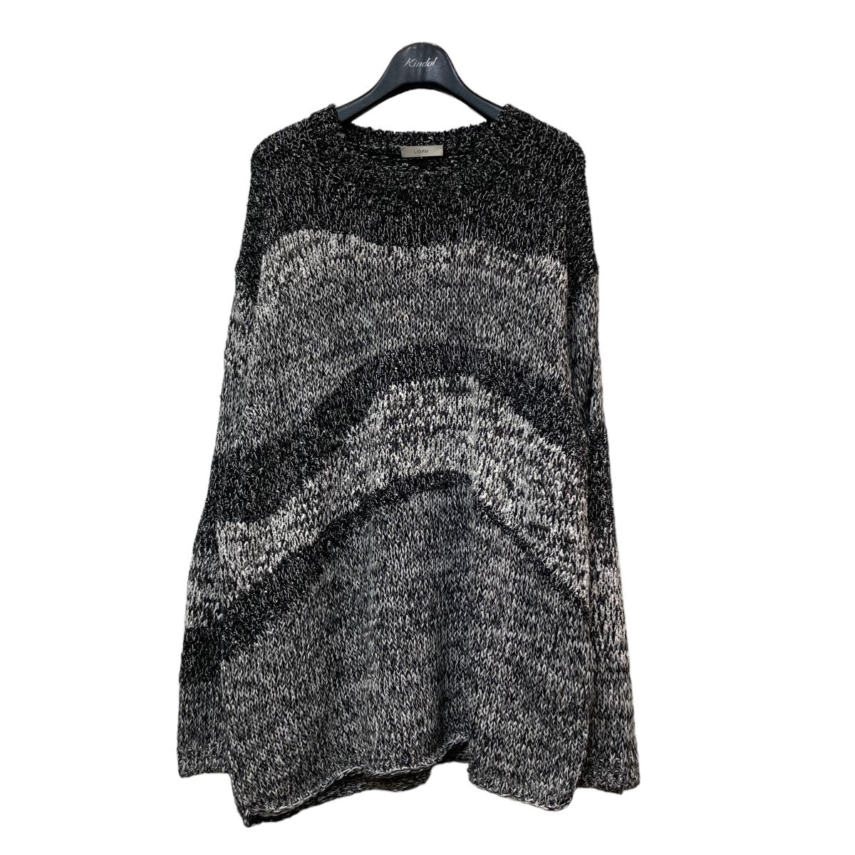 LIDNM(リドム) 23SS「LIDNM JACQUARD MESH KNIT」ジャガードメッシュニット lm23ss09498 ブラック×ホワイト  サイズ S｜【公式】カインドオルオンライン ブランド古着・中古通販【kindal】