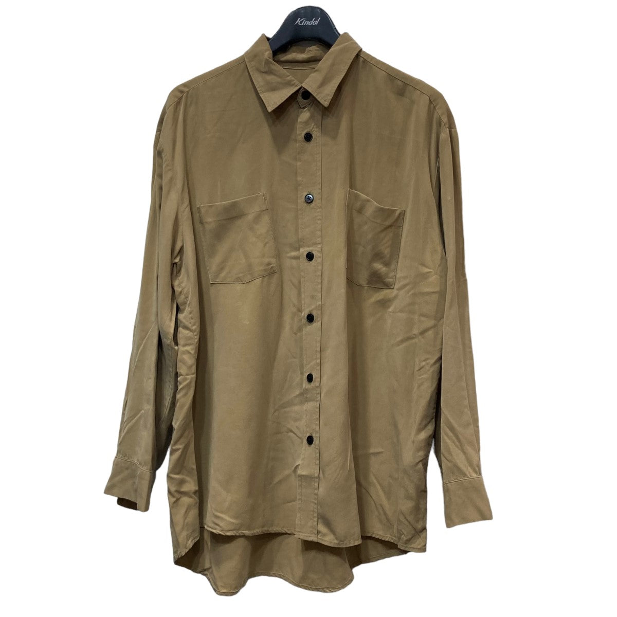 MYTHINKS(マイシンクス) 「BIG TENCEL SHIRT テンセルオーバーサイズシャツ」オーバーサイズシャツ カーキ サイズ  XS｜【公式】カインドオルオンライン ブランド古着・中古通販【kindal】