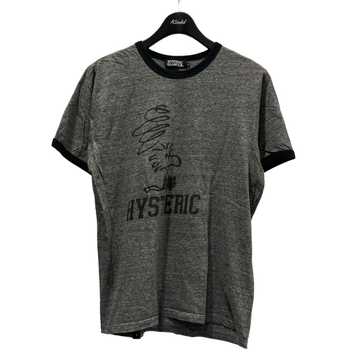 Hysteric Glamour(ヒステリックグラマー) リンガーTシャツ0293CT02 0293CT02 グレー サイズ  L｜【公式】カインドオルオンライン ブランド古着・中古通販【kindal】