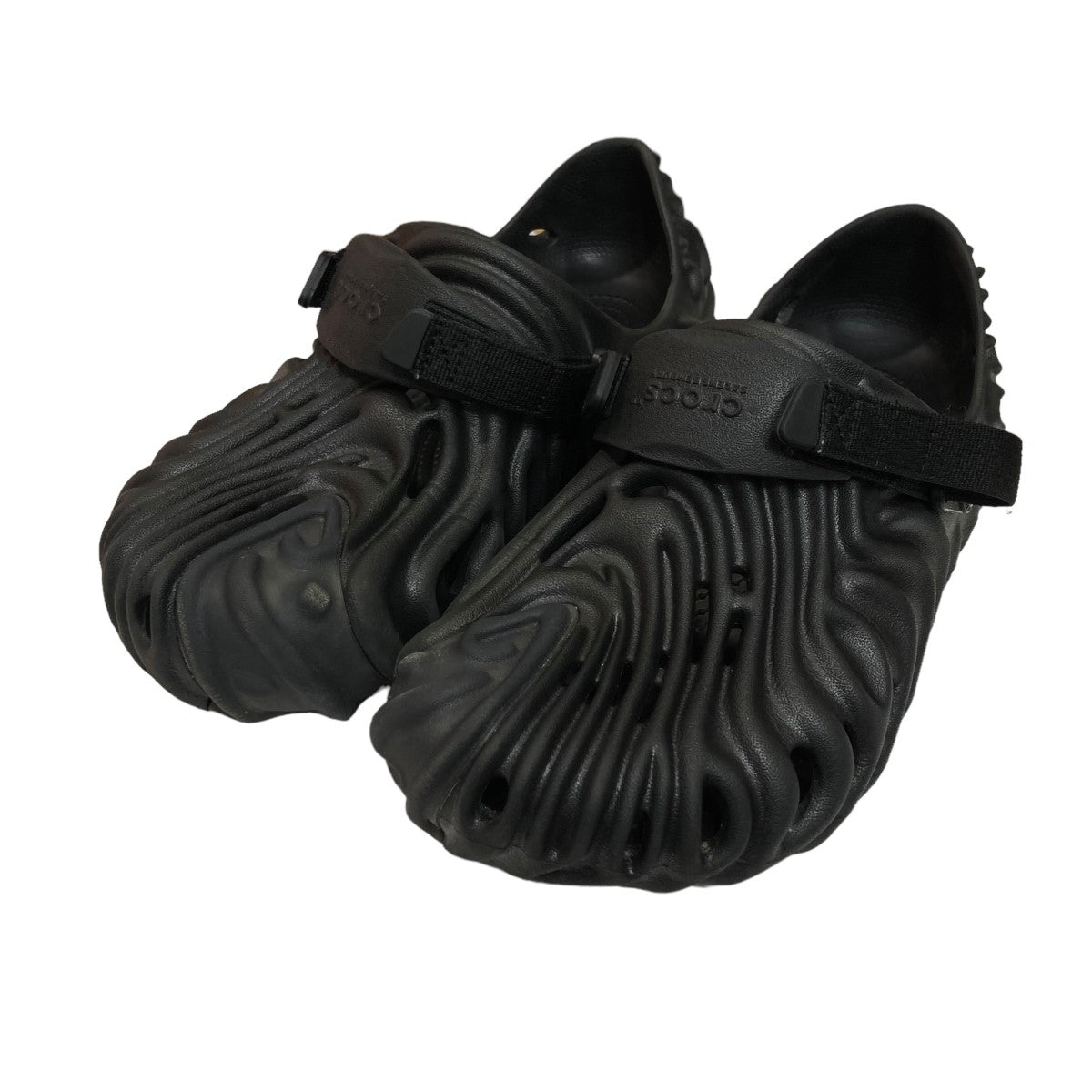 crocs◇サンダル 25cm BLK 208113-001ブラック レッド STAPRE