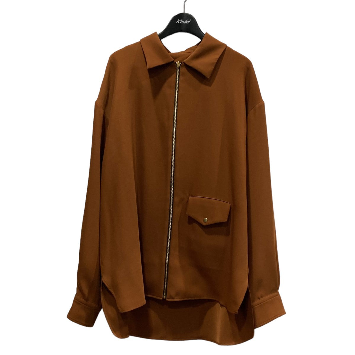 CULLNI(クルニ) 「Flap Pocket Shirt」ジップシャツ 19SS-008 ブラウン サイズ 2｜【公式】カインドオルオンライン  ブランド古着・中古通販【kindal】