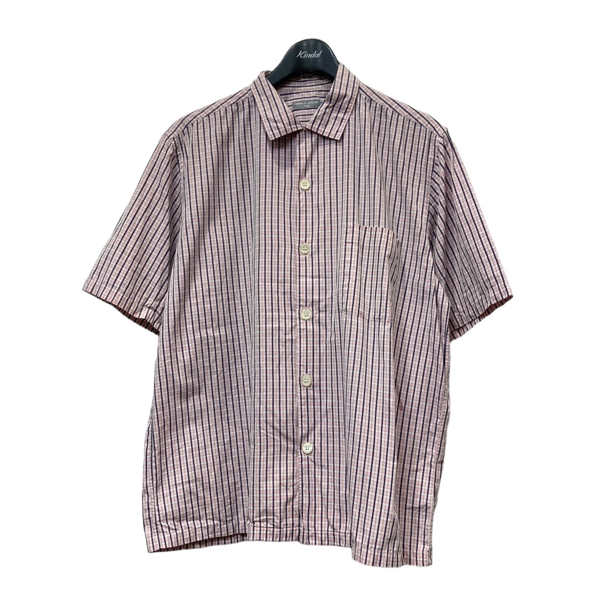 COMME des GARCONS HOMME(コムデギャルソンオム) 田中オム 半袖チェックシャツ HB 020420 HB 020420 ピンク  サイズ 14｜【公式】カインドオルオンライン ブランド古着・中古通販【kindal】