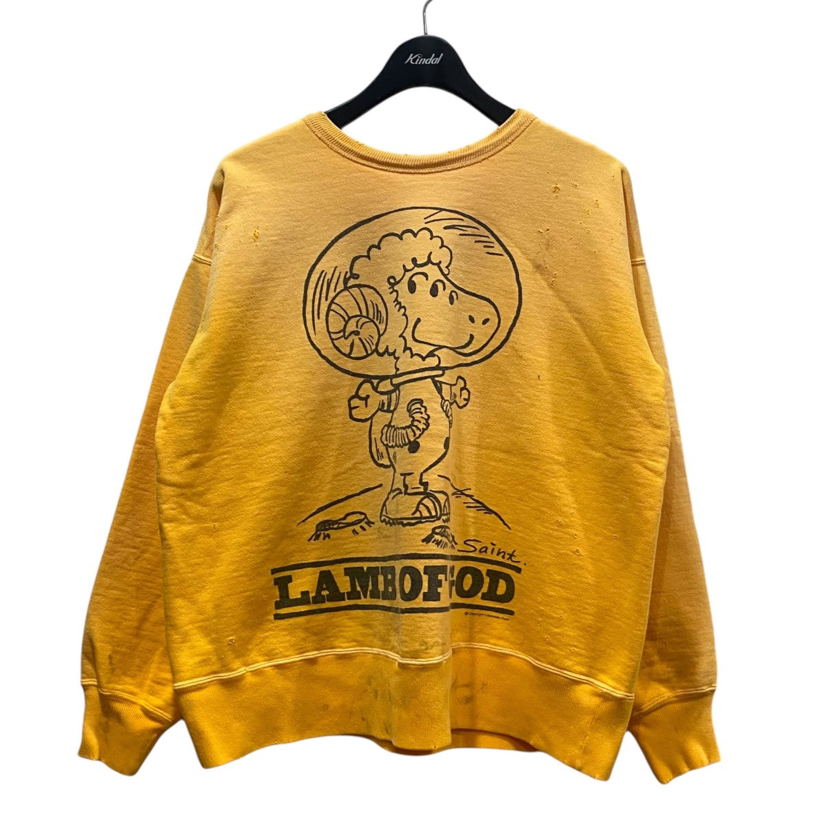 SAINT MICHAEL(セントマイケル) 24SS ｢CRW SWEAT ／ LMB OF GD｣スウェット SM-YS8-0000-027  SM-YS8-0000-027 イエロー サイズ M｜【公式】カインドオルオンライン ブランド古着・中古通販【kindal】