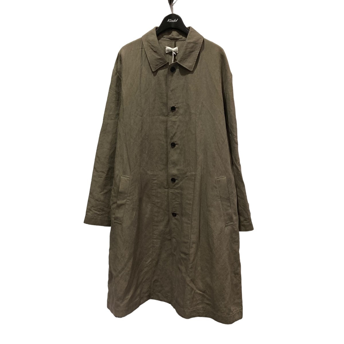 ATON(エイトン) 24SSNIDOM SILK LINEN BALMACAAN COATシルクリネンバルマカンコートCMAGCM0111  CMAGCM0111 オリーブ サイズ 04｜【公式】カインドオルオンライン ブランド古着・中古通販【kindal】