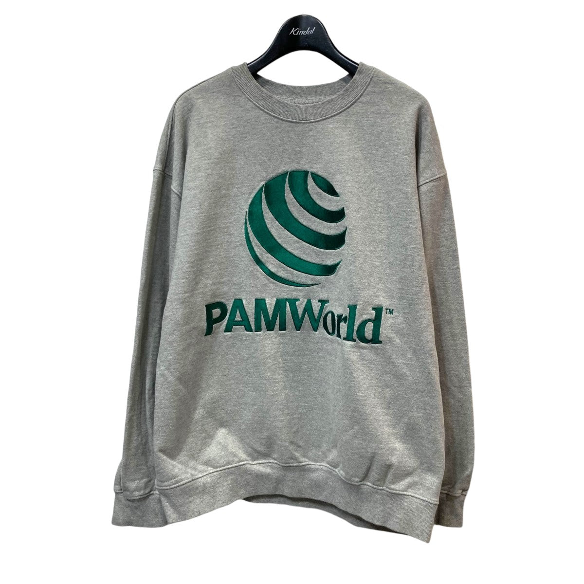 PAM(パム) 23AWWORLD CREW NECK SWEATクルーネックスウェット グレー サイズ M｜【公式】カインドオルオンライン  ブランド古着・中古通販【kindal】