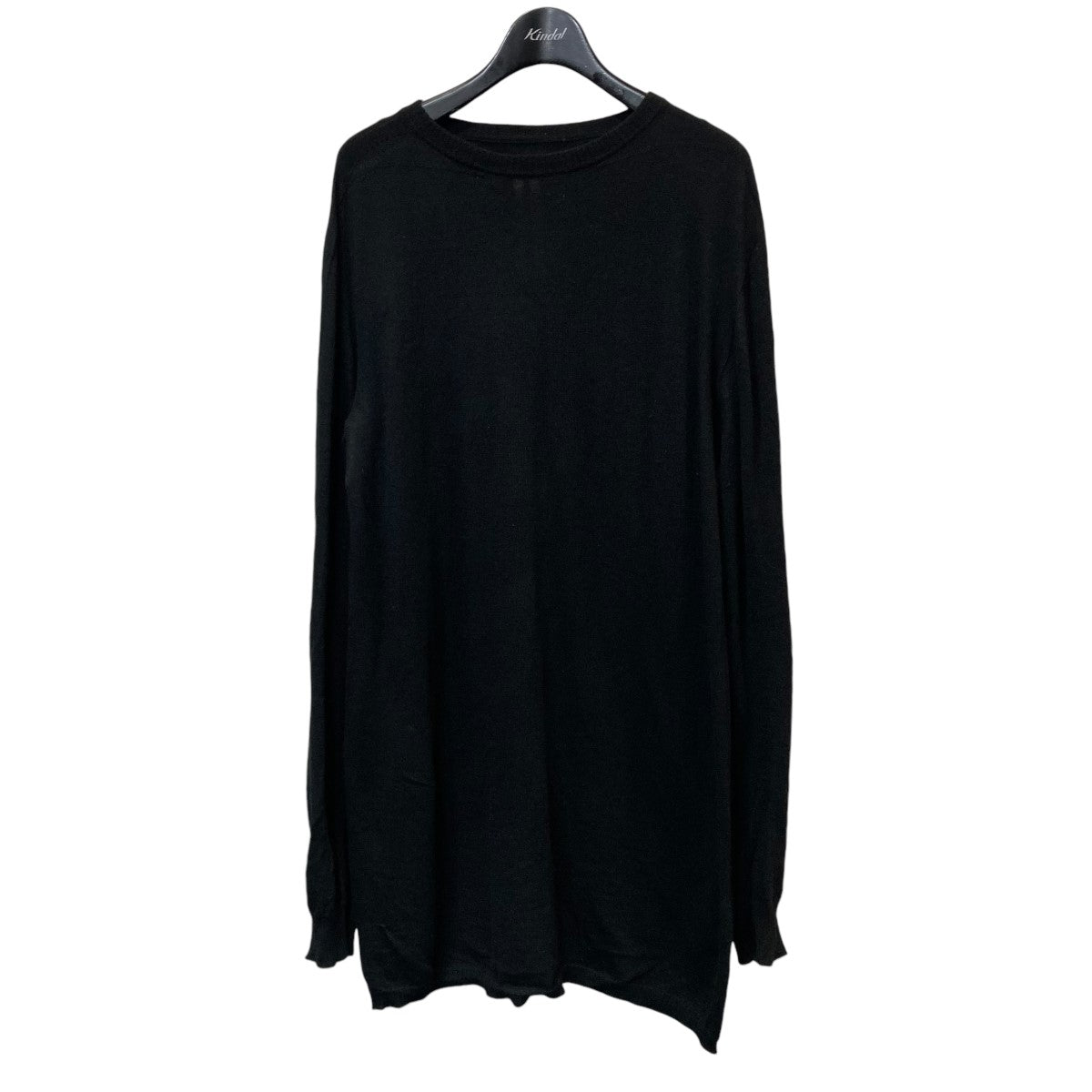 RICK OWENS(リックオウエンス) 22AWOVERSIZED ROUND NECK KNIT SWEATERオーバーサイズニットRU02B2627-M  RU02B2627-M ブラック サイズ ONE｜【公式】カインドオルオンライン ブランド古着・中古通販【kindal】