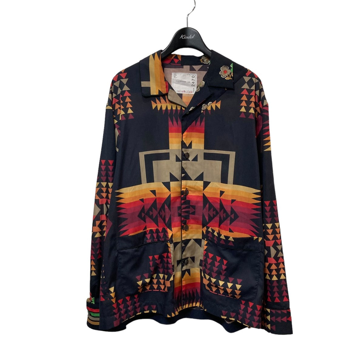 sacai×PENDLETON 21SS「Archive Print Mix Shirt」アーカイブプリントミックスシャツ21-02470M  21-02470M ブラック×イエロー サイズ 1｜【公式】カインドオルオンライン ブランド古着・中古通販【kindal】