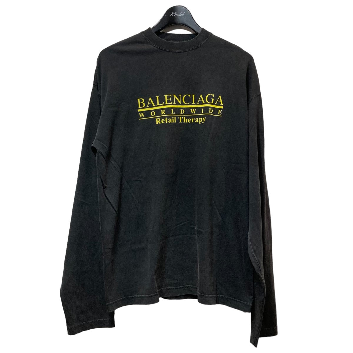 BALENCIAGA(バレンシアガ) プリント長袖Tシャツ675040 675040 ブラック サイズ L｜【公式】カインドオルオンライン  ブランド古着・中古通販【kindal】